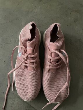 Pink Knit Lace-Up Sneakers. Closet clearout no returns.